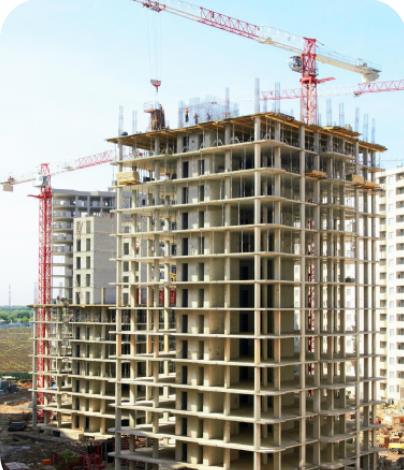 High-rise building under construction